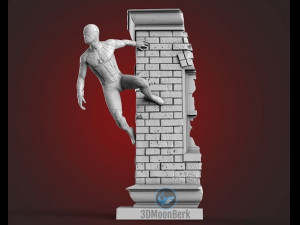 spider-man wall 3D Print Model