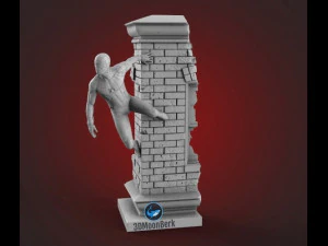 spider-man wall 3D Print Model