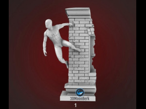 spider-man wall 3D Print Model