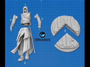 assassin 3d printing figurine 3D 打印模型