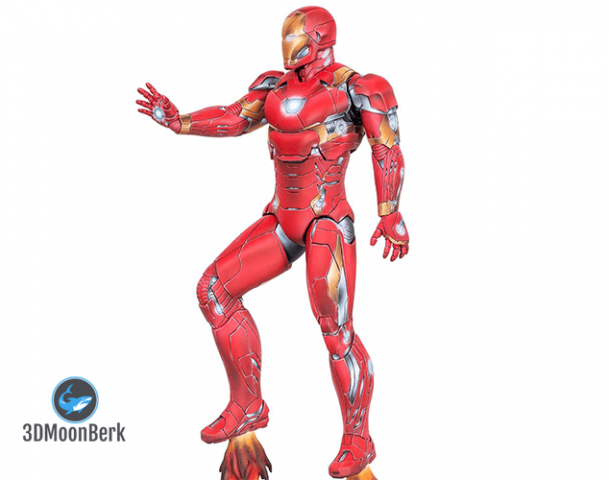 Iron Man Mark 46 3D Print Model .c4d .max .obj .3ds .fbx .stl .blend 