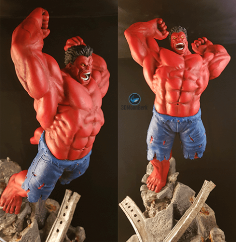 Red Hulk Modelo de impresión 3D .c4d .max .obj .3ds .fbx .stl .blend 