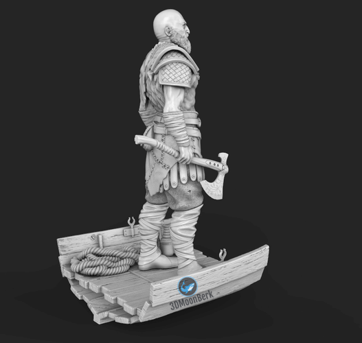 kratos - god of war 3d print model 3D Print Model in Man 3DExport