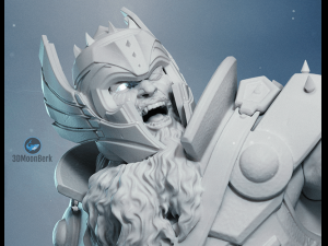 King Thor 3D-printmodel