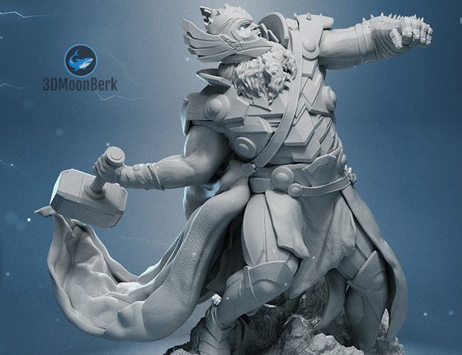 King Thor 3D Printing Figurine | Assembly