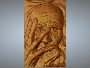 drewniana sztuka ścienna Model 3D