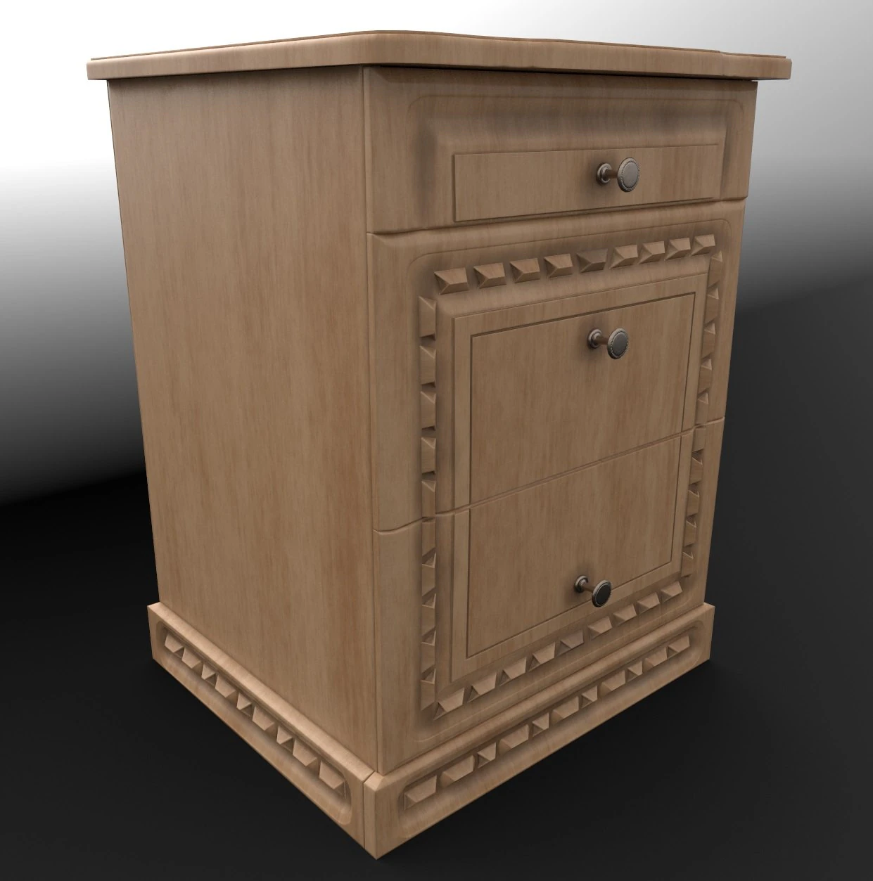 Nachttisch 3D Modell .c4d .max .obj .3ds .fbx .stl .blend 