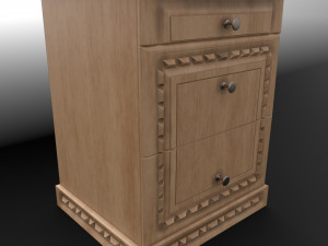 bedside table 3D 모델