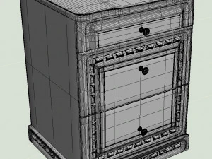 Nachttisch 3D Modell