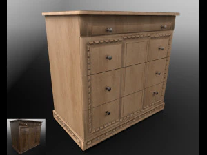 cassettiera Modello 3D