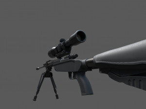 new iranian 762 mm rifle Modèle 3D