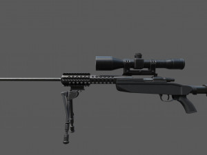 new iranian 762 mm rifle Modèle 3D