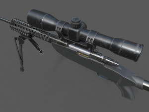 new iranian 762 mm rifle Modèle 3D