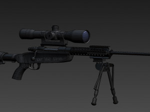 new iranian 762 mm rifle Modèle 3D