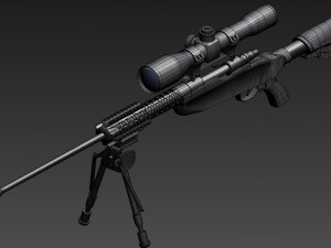 new iranian 762 mm rifle Modèle 3D