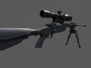 new iranian 762 mm rifle Modèle 3D