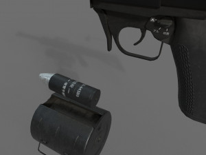 chinese automatic grenade launcher qlu-11 lg-5 3D-Modell