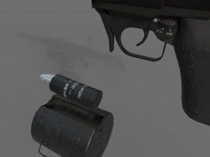 chinese automatic grenade launcher qlu-11 lg-5 3D Model