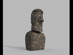 moai statue 3D Model