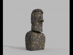 Moai-Statue 3D Modell
