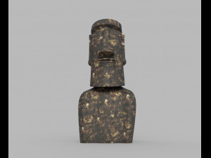 moai statue 3Dモデル