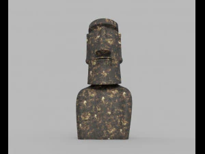 moai statue 3D Model