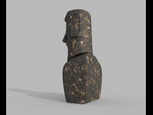 moai statue 3Dモデル