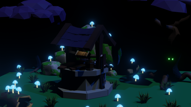 water well 3D Model .c4d .max .obj .3ds .fbx .stl .blend 