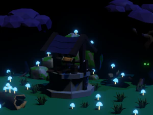 &aacute;gua bem Modelo 3D