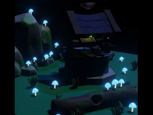 &aacute;gua bem Modelo 3D