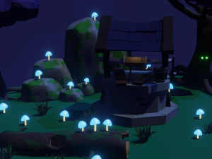 &aacute;gua bem Modelo 3D