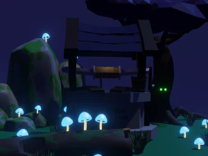 &aacute;gua bem Modelo 3D