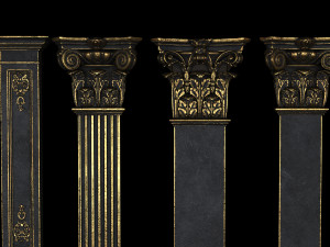 classic columns Modelo 3D