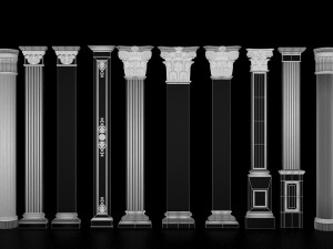 classic columns Modelo 3D
