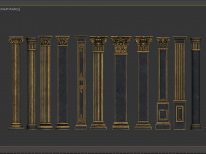 classic columns Modelo 3D