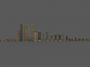 Classic columns Modelo 3D