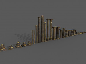 Classic columns Modelo 3D