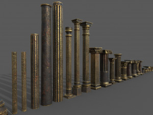 Classic columns 3D-Modell