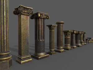 Classic columns Modelo 3D