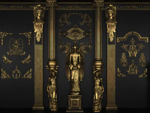 klassische Skulptur 3D Modell