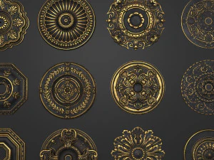 4k classic corniches 3D Model