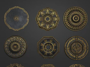 4k classic corniches 3D Model