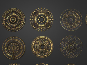 4k classic corniches Modelo 3D