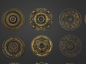 4k classic corniches 3D Model