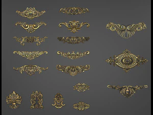 Klasyczne gzymsy 4k Model 3D