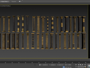 4k classic columns 3Dモデル