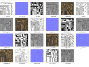 4k classic columns 3D Model