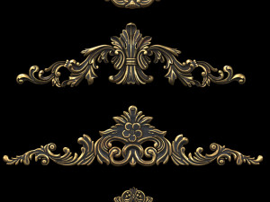 4k classical ornaments Modelo 3D