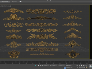 4k classical ornaments Modelo 3D