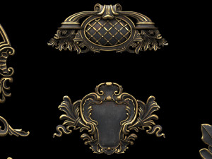 4k classical ornaments 3D 模型